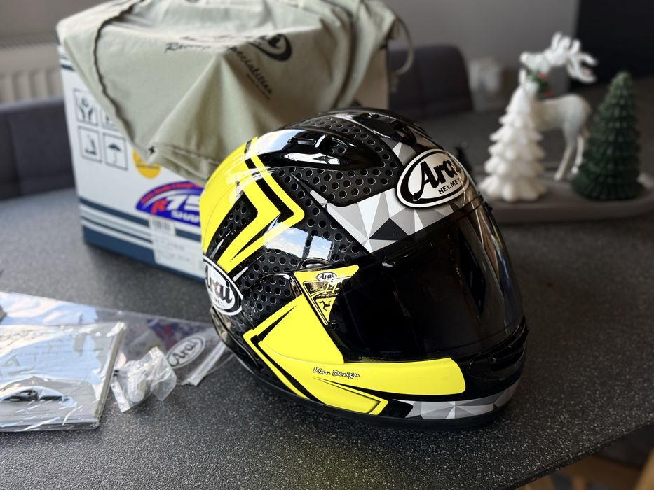 Каска Arai RX7V Dyno Fluor Yellow