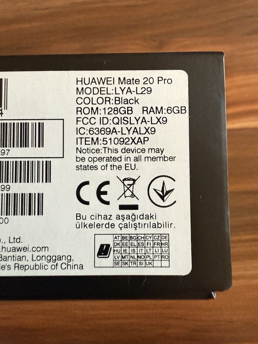 Huawei Mate 20 Pro 128GB Black