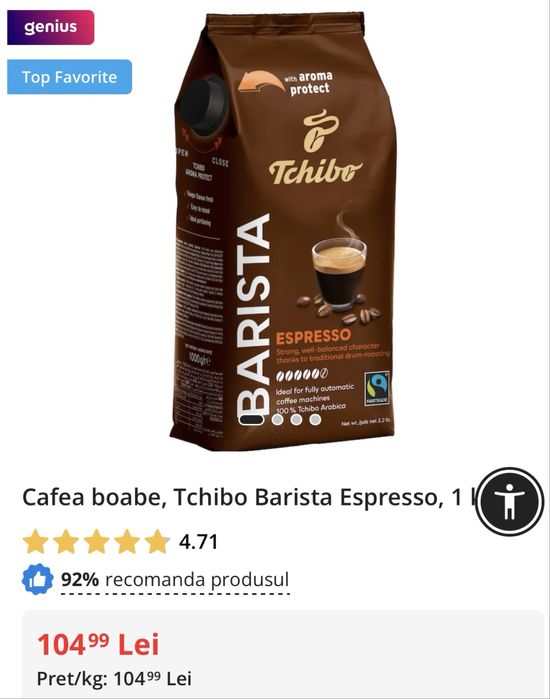 Cafea boabe diferite sortimente