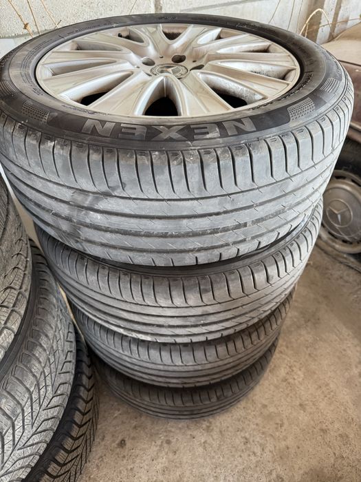 Оригинални лети джанти 18-ки с нови гуми за Mercedes W222  ( W221 )