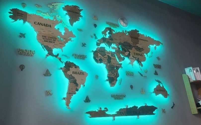 Карта мира  Dunyo kartasi