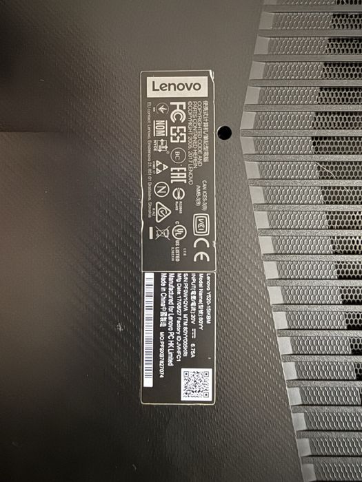 Lenovo Y520 i5 Hdd 2TB 256 Ssd Wd black 16GB Ram GTX 1060 6GB