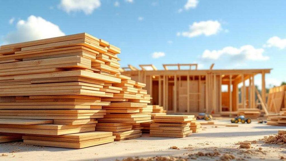 Строительные брусья, доски и рейки