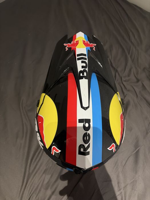 Casca enduro Red bull + ochelari 100%