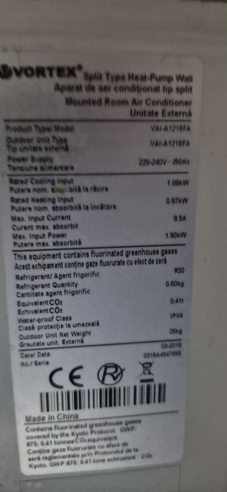 Aer Conditionat Inverter 12000 btu second hand, instalare inclusa
