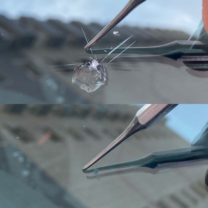 Ремонт трещин сколов на лобовом стекле реставрация сколов трещин скол ...