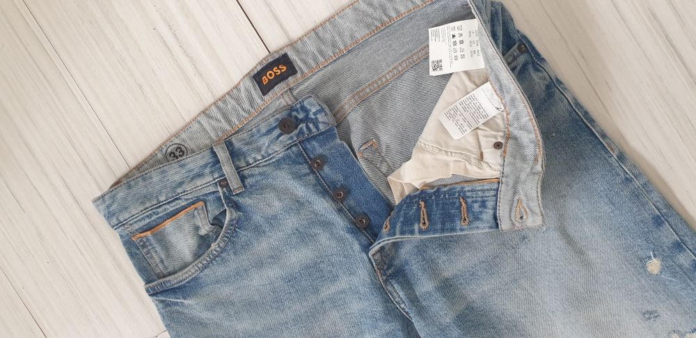 Hugo Boss Onyx Selvedge BO  Slim Fit  33/32 НОВО! ОРИГИНАЛ Мъжки Дънки