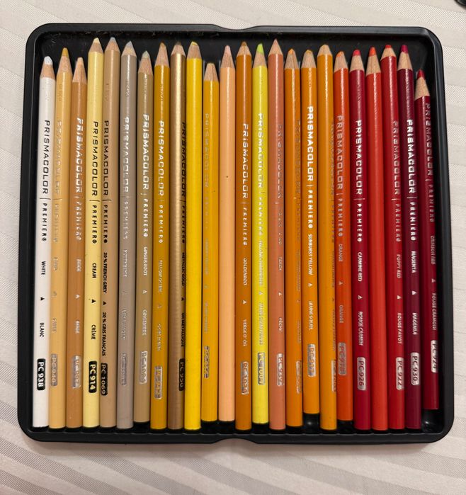 Prismacolor Premier 72 професионални цветни молива – пълен комплект, съвсем леко използван
