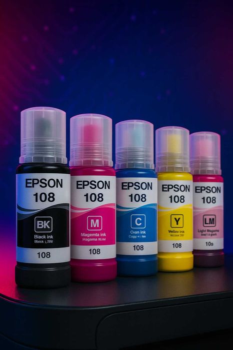 Чернила для принтеров Canon, Epson, HP. Бесплатная доставка