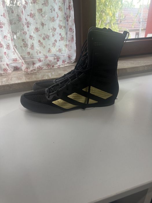 Incălțăminte de box Adidas Box Hog 4 negru-galben