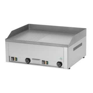 Gratar fry-top electric, placa 1/2 neteda 1/2 striată, 6kw 400V, 66x54x22cm