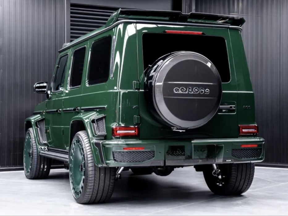 Карбон пакет Мерцедес Г класа G 63 AMG W465 B style LED спойлер G800