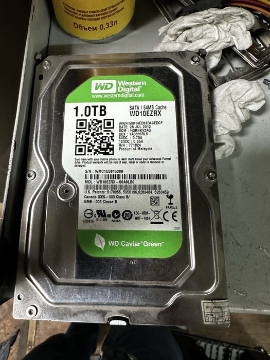 HDD 1 Tb 500 Gb , sata , sas в ассортименте
