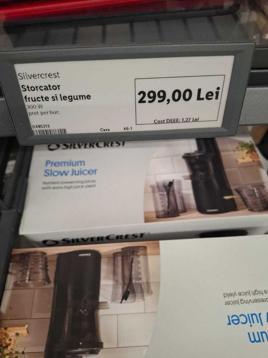 Storcator de fructe -legume SILVERCREST nou, nefosit, primit cadou