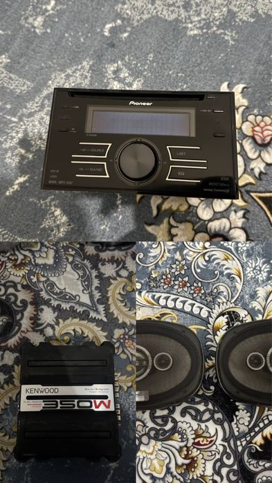 Pioner mafon, kenwood uslitil, kenwood kalonka juft