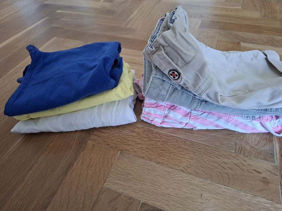 Комплект от къси панталони/дънки с близки, лято, 2-3 години Некст