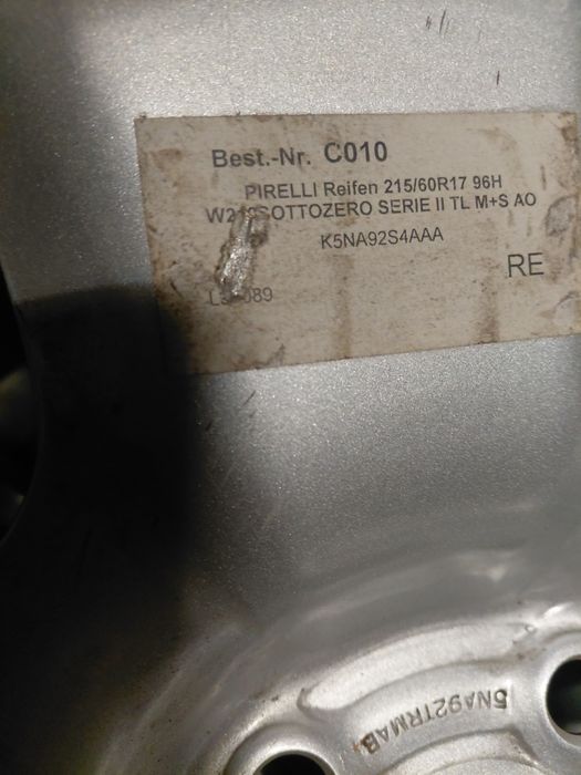 5×110-17" Jeep Cherokee 3 броя  джанти original. Нови