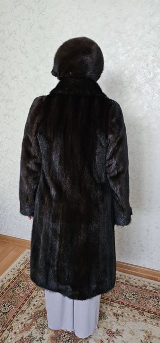 Шуба норковая с беретом