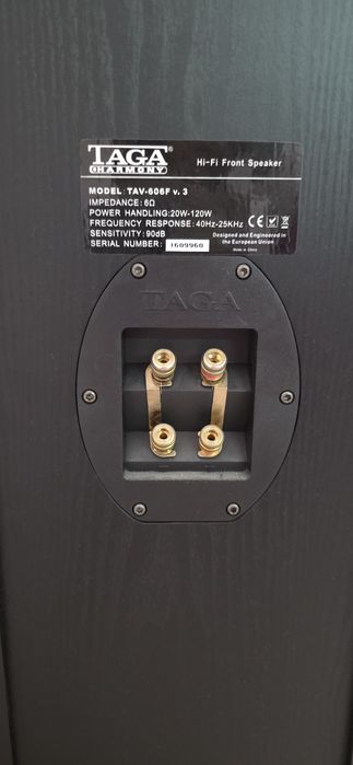 Тонколони TAGA с усилвател YAMAHA  и  RADIOTEHNIKA S-30  с усилв. JVC