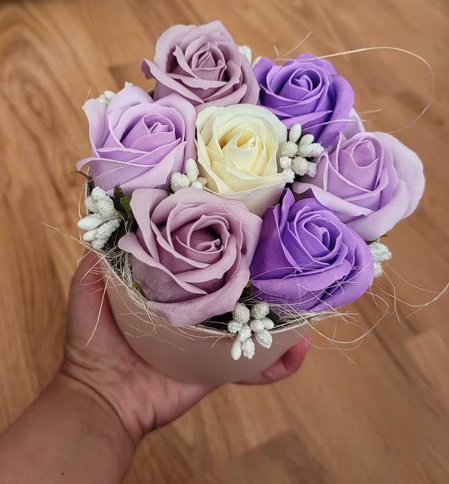 Аранжировка от сапунени рози