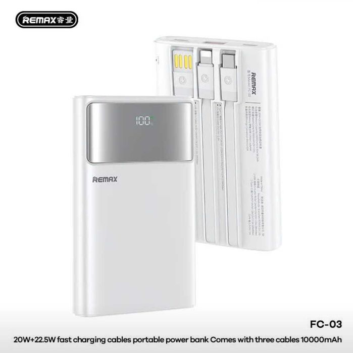 Remax FC-03 Ultra thin PD22.5W Power Bank CCC 10000mAh for iPhone 17