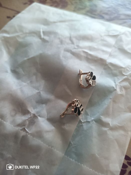 Детски сребърни обеци