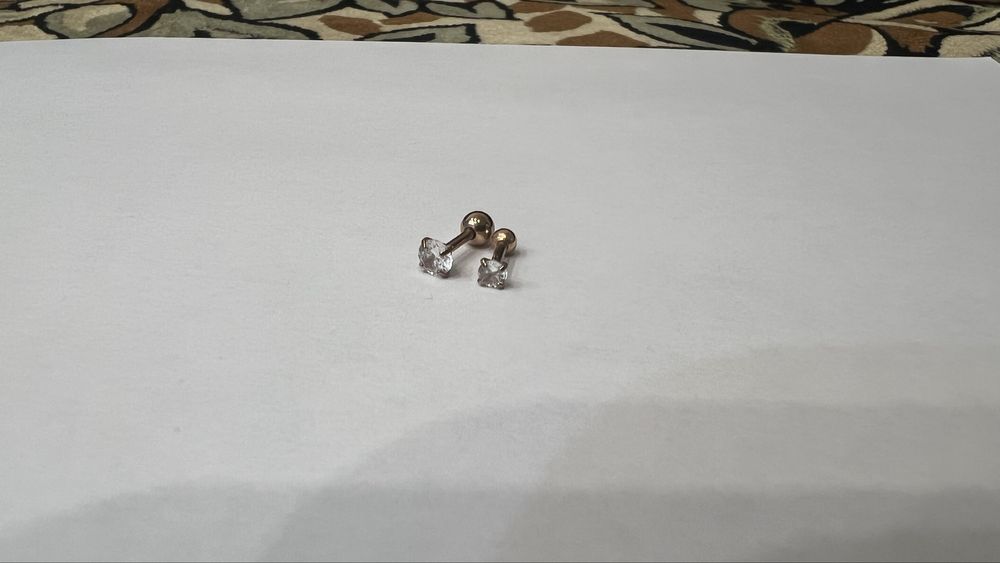 Лабрет в ухо, губу