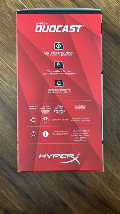 Hyper x duocast микрофон