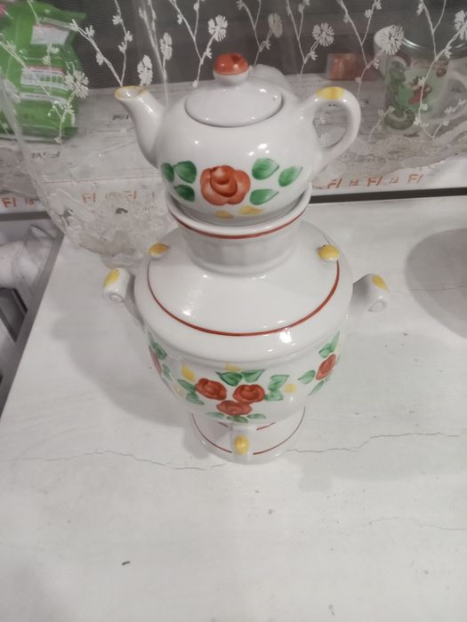 Фарфоровый самовар