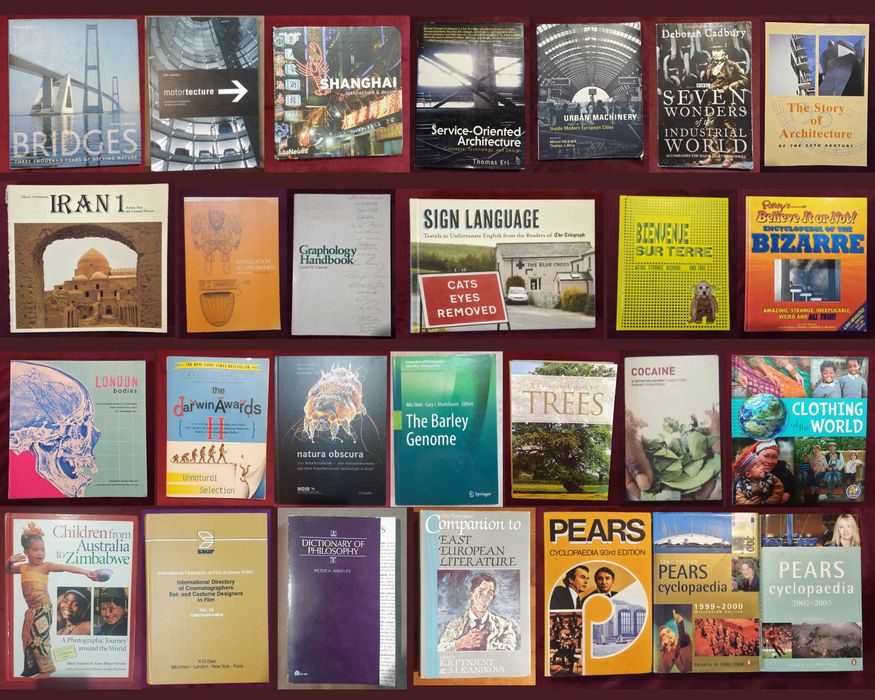 Архитектура, ергономия, графология, природа, наука - 25 книги