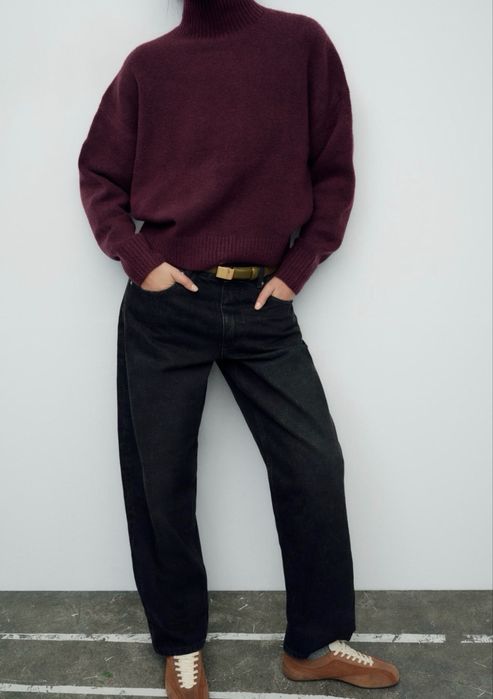 Свитер Zara бургундия