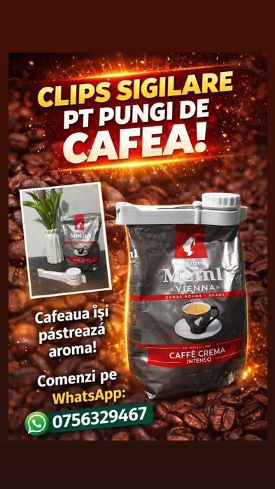 Clema pentru sigilarea pungilor de cafea