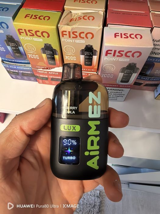 Vape 100.000 Puffs Airmez Gama De Lux Reincarcabil Mod Turbo