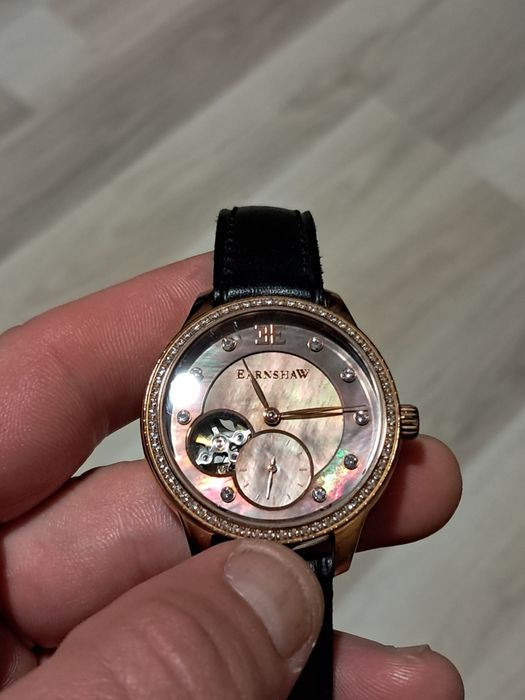 Луксозен автоматичен дамски часовник Thomas Earnshaw Lady Australis - Като нов!