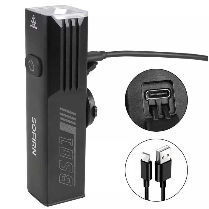 Lanterna LED far bicicleta Sofirn BS01 de 2000 lumeni la 277 metri