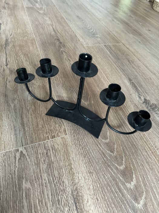 Свещник черен метал