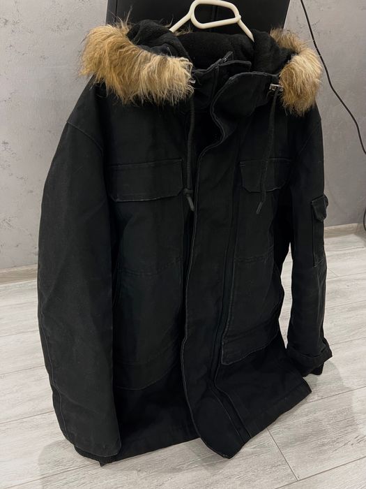 Мъжко зимно яке, черно