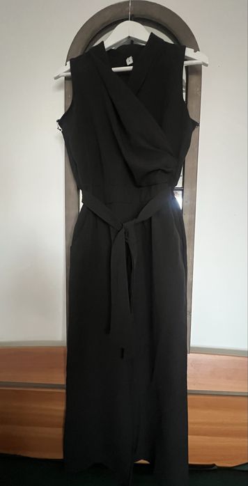 Compleu negru bluza pantolon, elegant, modern, New Collection, Italia