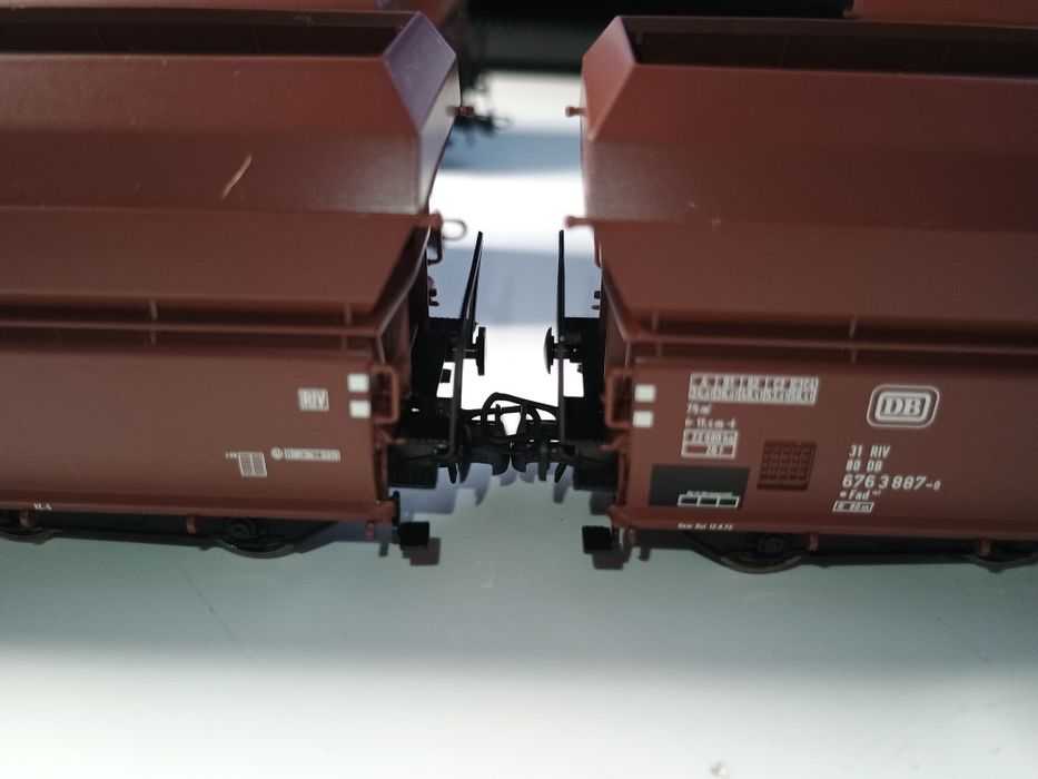 Vagoane marfă DB Roco, gondole minereu, machetă trenuleț electric HO