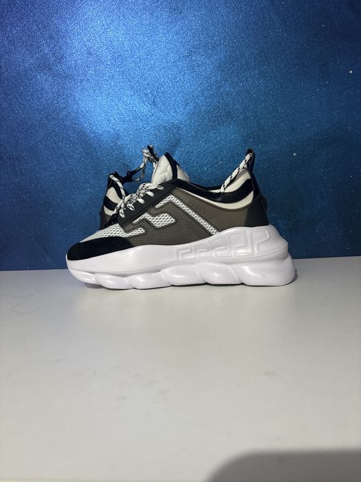 Versace Chain Reaction Black White Grey 42 43