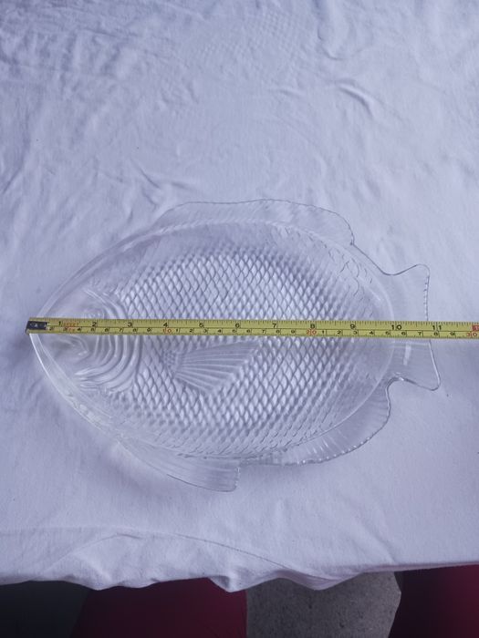 Tăviăță pește din sticlă rezistentă la foc