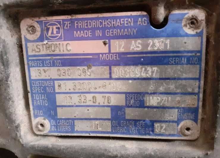 Cutie de viteze ZF 12 AS 2301 Iveco Stralis - Piese de schimb Iveco