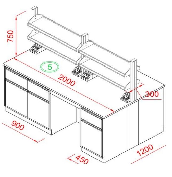 Столы островные мед