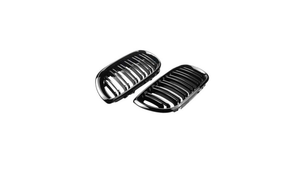 Set 2 grile duble, negru lucios, M Design pentru BMW E46 4 usi NFL