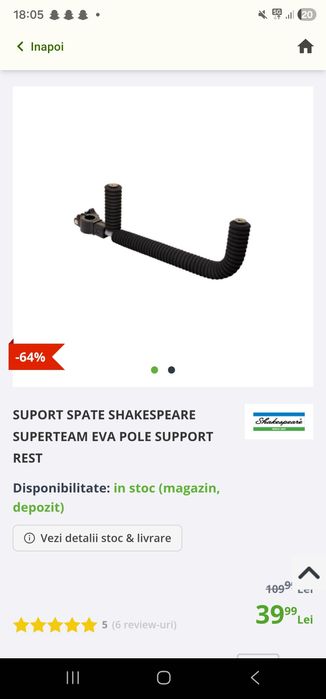 Scaun Preston Inception + Suport Spate Shakespeare