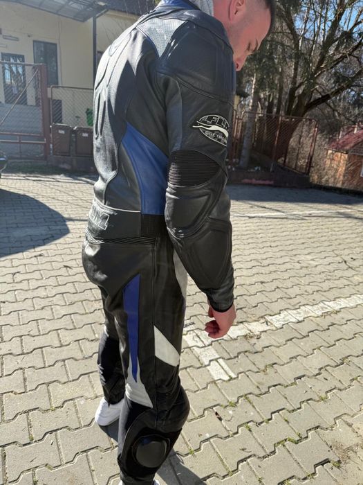 Geacă si pantaloni moto piele FLM