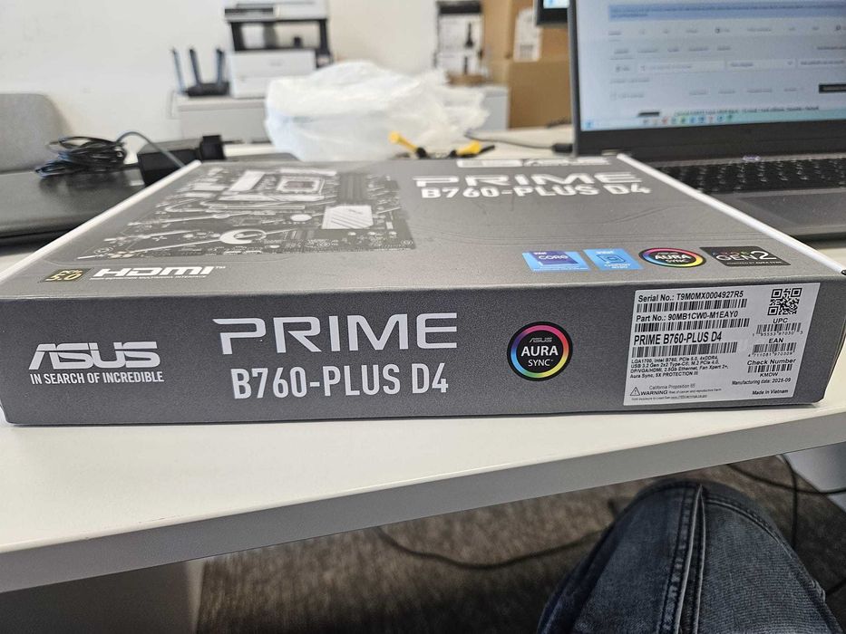 Placă de bază ASUS PRIME B760-PLUS DDR4 - Nouă, Factură și Garanție valabilă