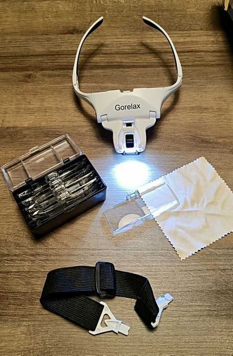 Увеличителни очила с LED лупа техническа.