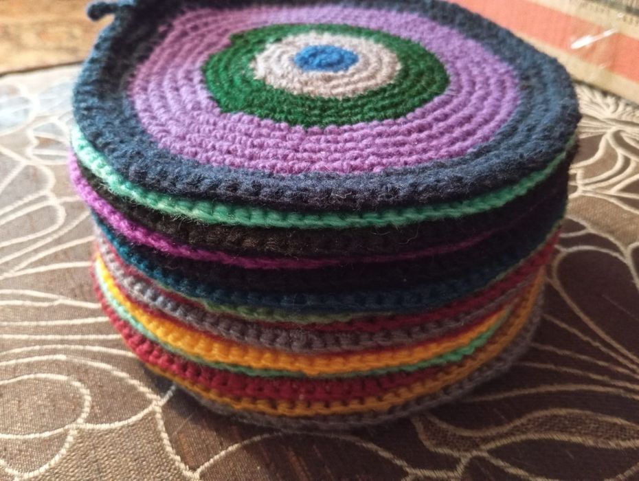 Прихватки вязаные.Ручная работа .