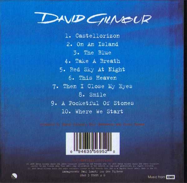 David Gilmour - On an Island 2016 Digibook